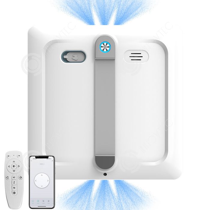 INN  Robot laveur de vitre 9000Pa 80W 265 x 265 x 75 cm Télécommande incluse Nettoyage automatique Convient aux fenêtres carreaux - Innovtec
