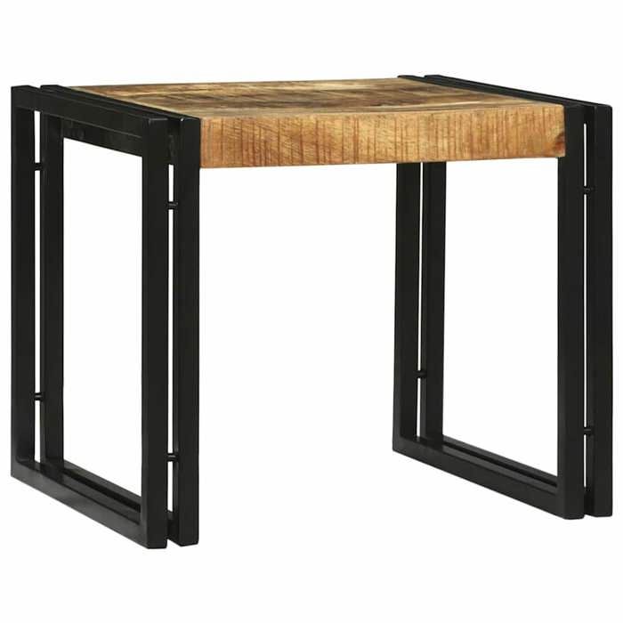 Table basse en bois de manguier - VIDAXL - 2 pièces - 48x40x40 cm - Marron - Style classique - Bois massif