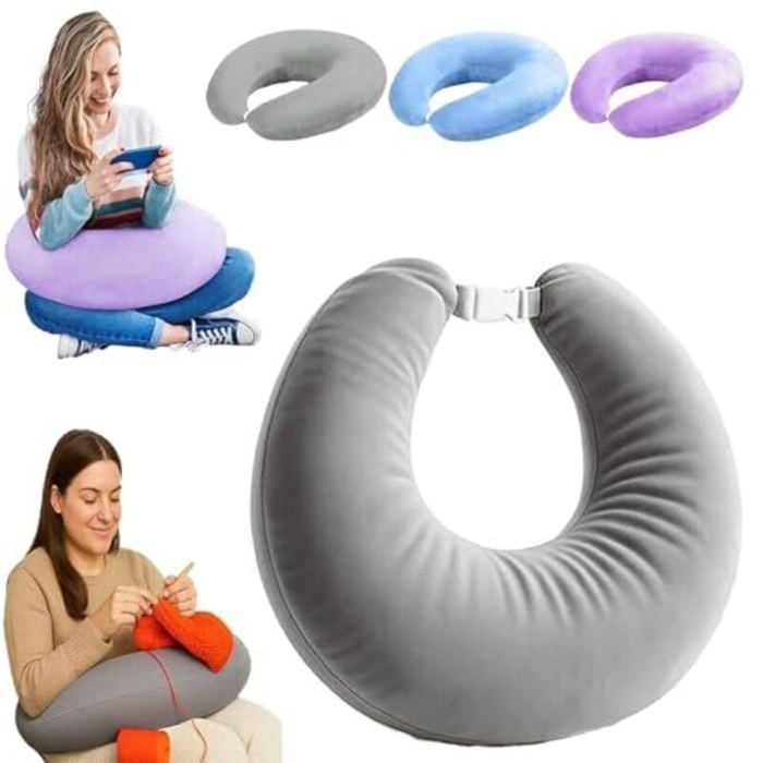 Oreiller ergonomique - OKZ - Soutien pour bras - Soulage les tensions - Velours cristal - Coton 7D - Multifonctionnel