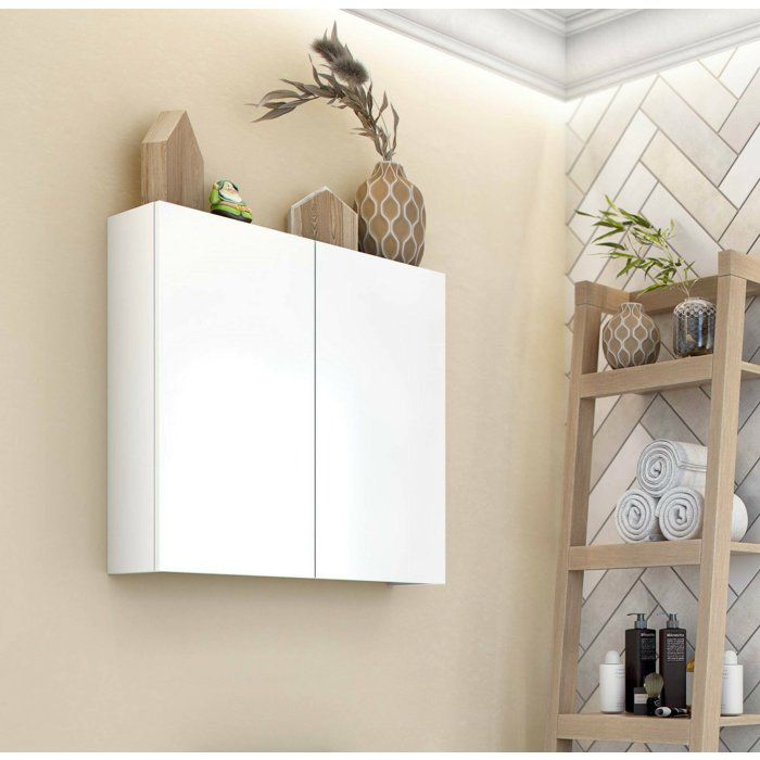 Meuble Suspendu Apollosa Dmora en Bois Mélaminé Blanc Brillant 16x60h cm Meuble Suspendu Apollosa Dmora en Bois Mélaminé Blanc Brillant 16x60h cm