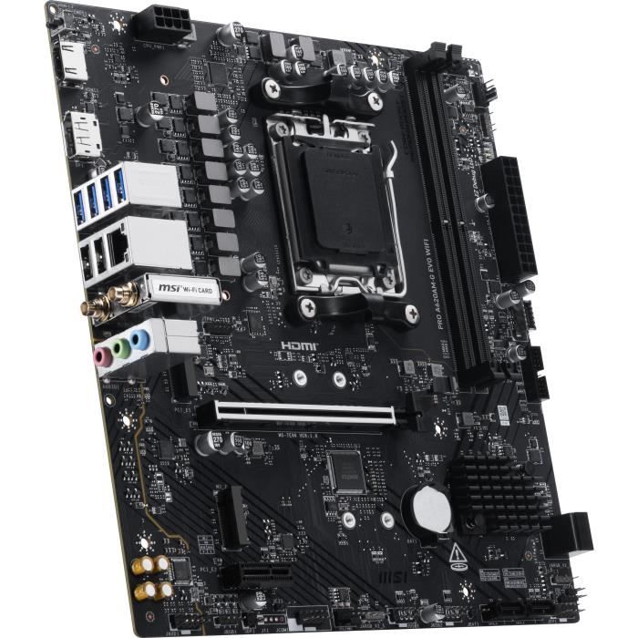 MSI - Carte mère - AMD A620 - PRO A620AM-G EVO WIFI - DDR5 essentielle