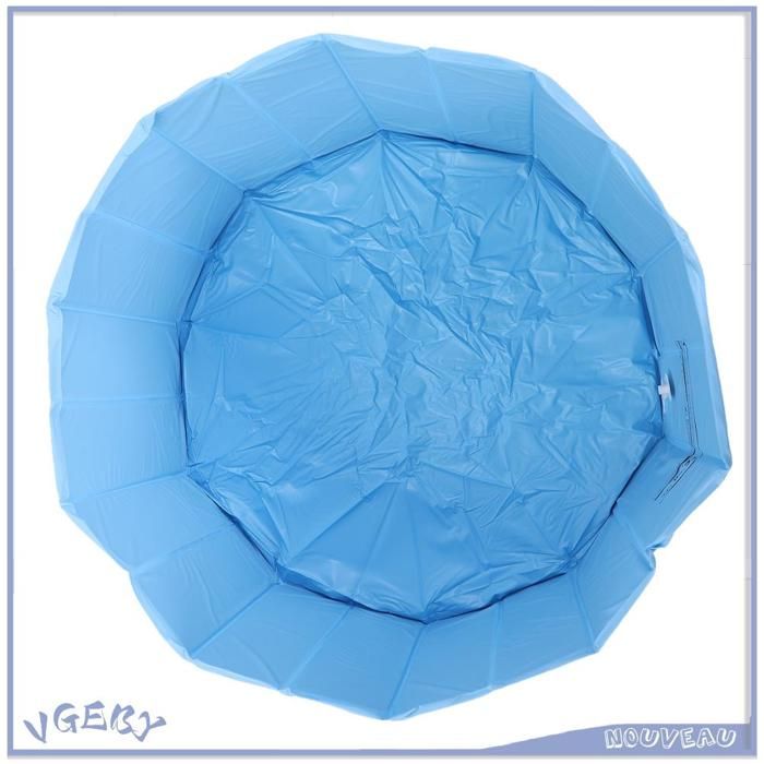 Duokon piscine pliable non gonflable Piscine pliante en PVC imperméable et Non jouets securite Type 1 354x354x177 pouces
