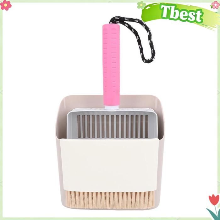 Pelle à litière pour chat en acier inoxydable avec support pelle à chat pratique pour nettoyer les déchets de jardin de gravier