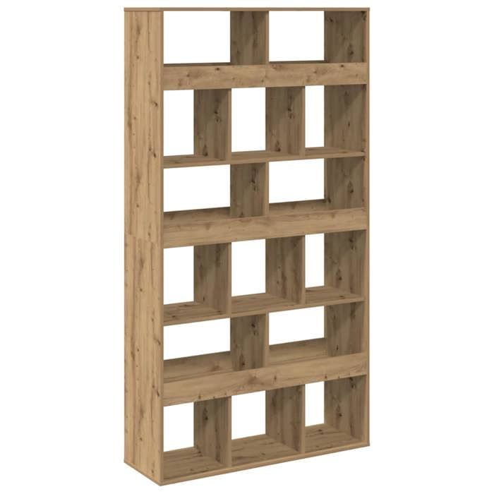 Bibliothèque - vidaXL - bibliothèque ouverte - bois dingénierie - chêne artisanal - 100 x 33 x 1875 cm - 15 compartiments{toy79l}