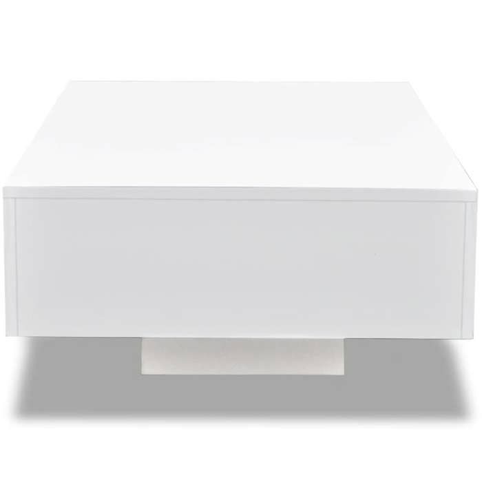 Table basse Haute brillance Blanche_2 ans garantie_29768