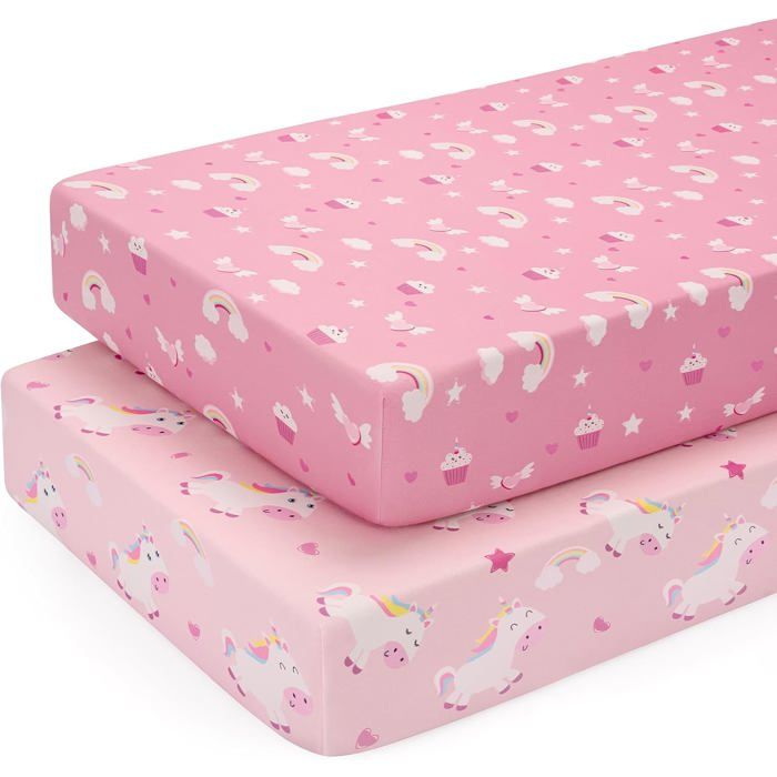 Drap Housse 60X120 Cm Pour Matelas De Lit Bébé Et Enfant