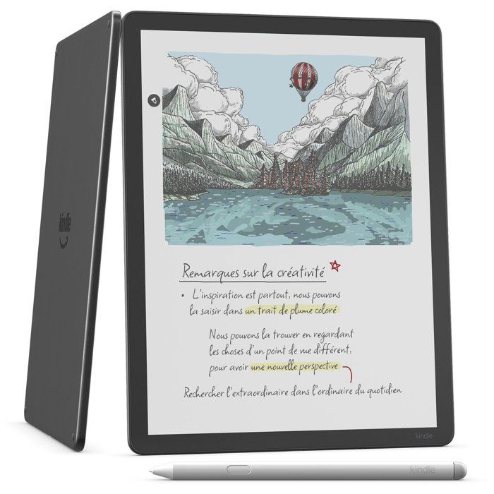 Liseuse AMAZON Kindle Scribe Colorsoft 2026 Écran couleur 11 Effet papier Éclairage avant - vue 2