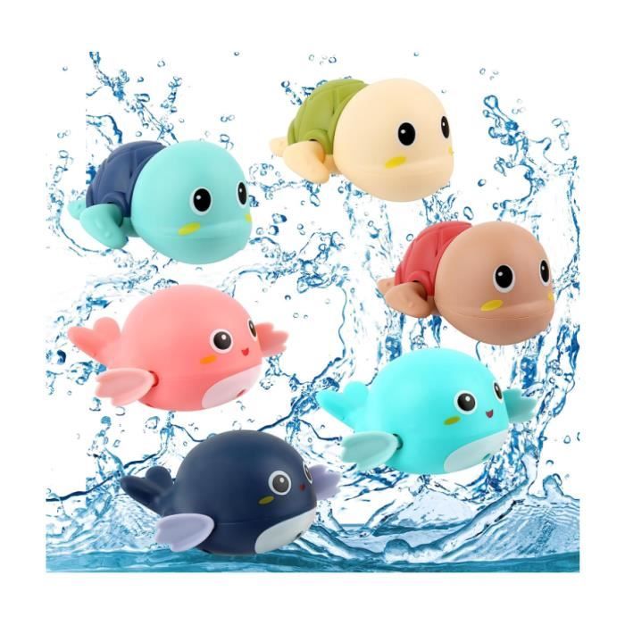 Jouet de bain pour bébé, Jouets de bain pour bébé enfant 1 2 3 ans, jouets  flottants pour animaux de 3 pièces, jeu d'eau de jouet de piscine, jouets  de douche pour