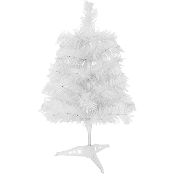 Mini Sapin De Noël Blanc De 60 Cm Pour Décoration De Noël[u1170
