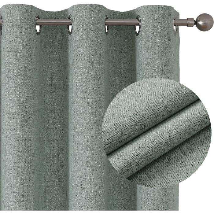 Rideaux En Lin Blanc Crème 108x100 Restoration Hardware - Occasion Comme Neufs