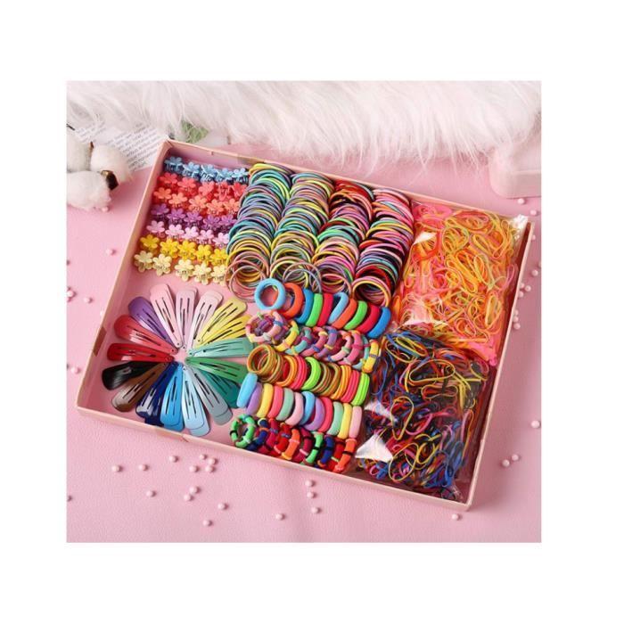 Lot De 15 Barrettes à Cheveux De Noël Pour Filles - Pinces élastiques Motifs Sapin, Père Noël, Renne...