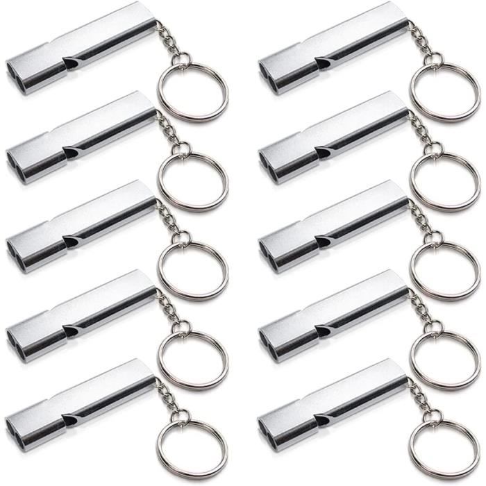 Colorful Sun® Sifflet De Survie 3-en-1 - Lot De 4 - Avec Boussole & Thermomètre