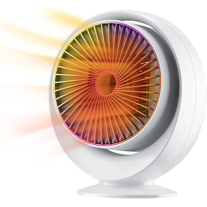 Radiateur Soufflant - - Chauffage Électrique Céramique Pour Chambre À Coucher - Avec 2 Réglages