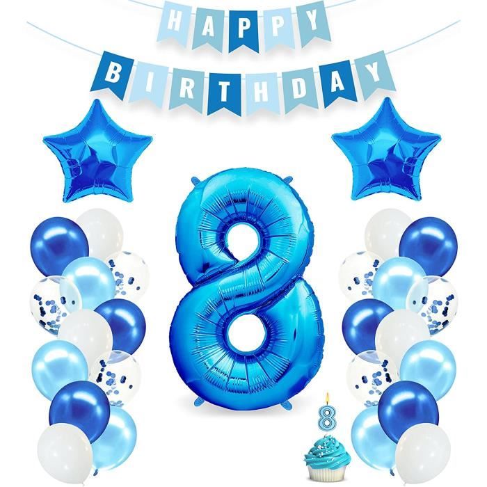 Decoration 18 Ans De 18 Ans Garçon, Ballon 18 Ans Anniversaire Bleu, 18