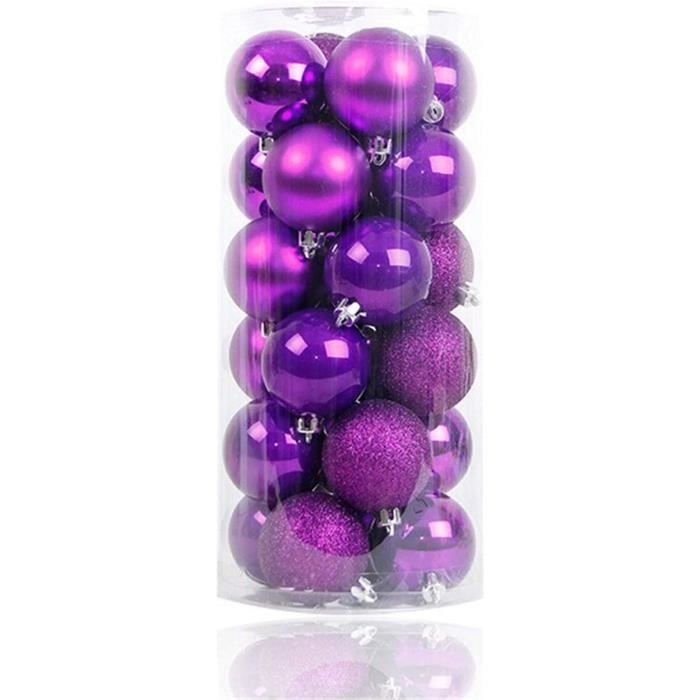 24 Boules De Noël Décoratives En Plastique Doré – Diamètre 4 Cm – Pour Sapin, Décoration Maison, Bureau, Vitrine