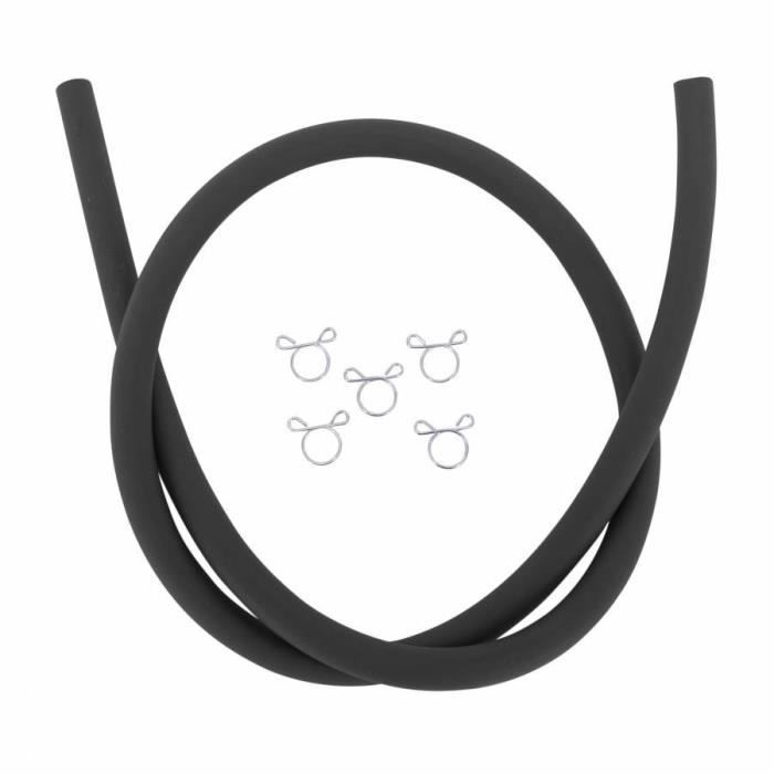 Tuyau Essence 8mm - 1 Mètre Avec 10 Colliers De Serrage - Résistant à L'Huile Et Haute Température - Pour Moto, Tondeuse