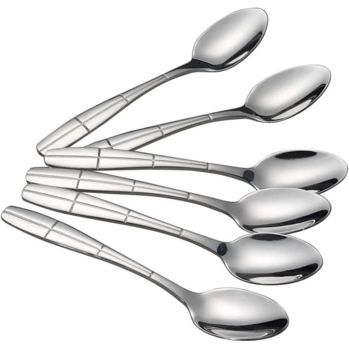 Petites Cuillères à Café Cocktail Expresso en Acier Inoxydable Motif