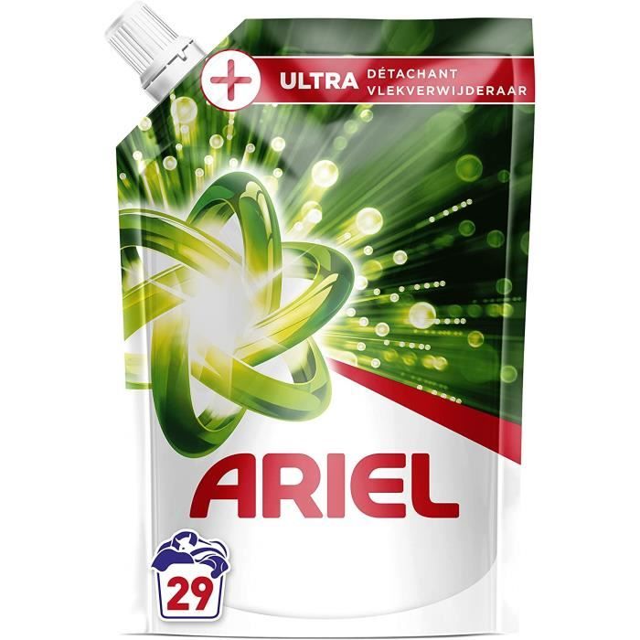 Ariel Lessive Liquide Eco-Recharge, 29 Lavages, Ultra Détachant