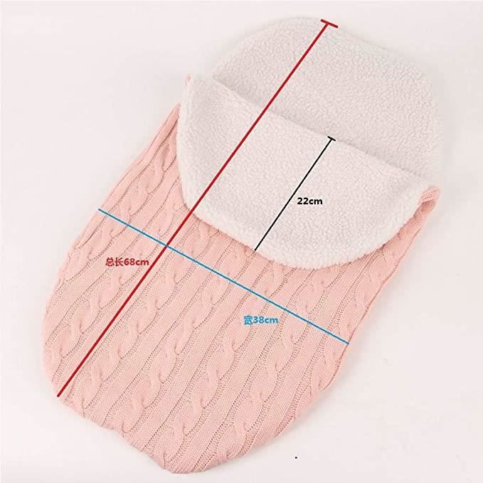 LEORX en polaire doux nid dange pour bébé nouveau-né Infant Wrap poussette sac de couchage 