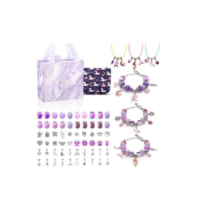 Cadeau Fille 5 6 7 8 9 10 11 12 Ans, Jouet Fille ,Kit Fabrication De Bracelet , Kits De Bijoux