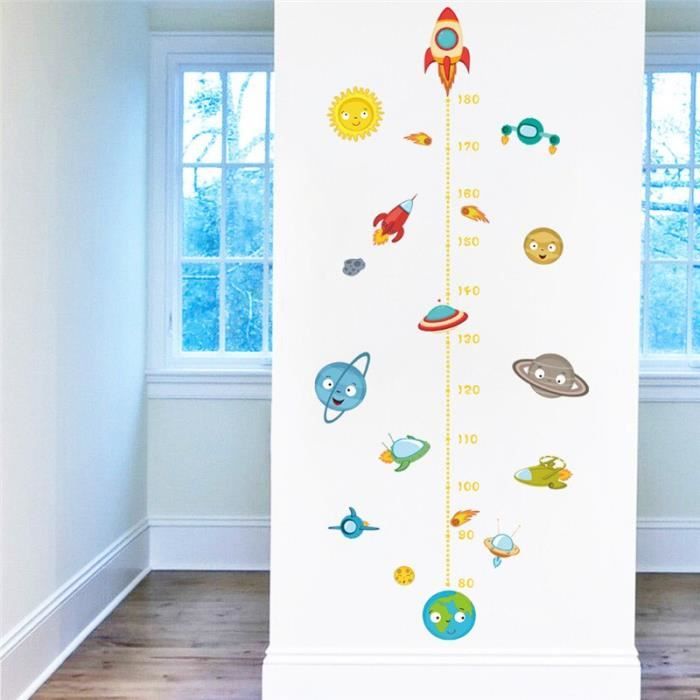 Autocollants Muraux Spatiaux 3D Planètes Et étoiles – Pour Chambre Enfant, Salon Ou Bureau – Adhésif Amovible Sans Résidu - 7