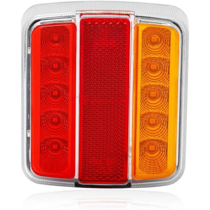 Feux Arrière Clignotants LED Pour Voiture/remorque - Paire 15 LED, 12V/24V, Universels, Neufs