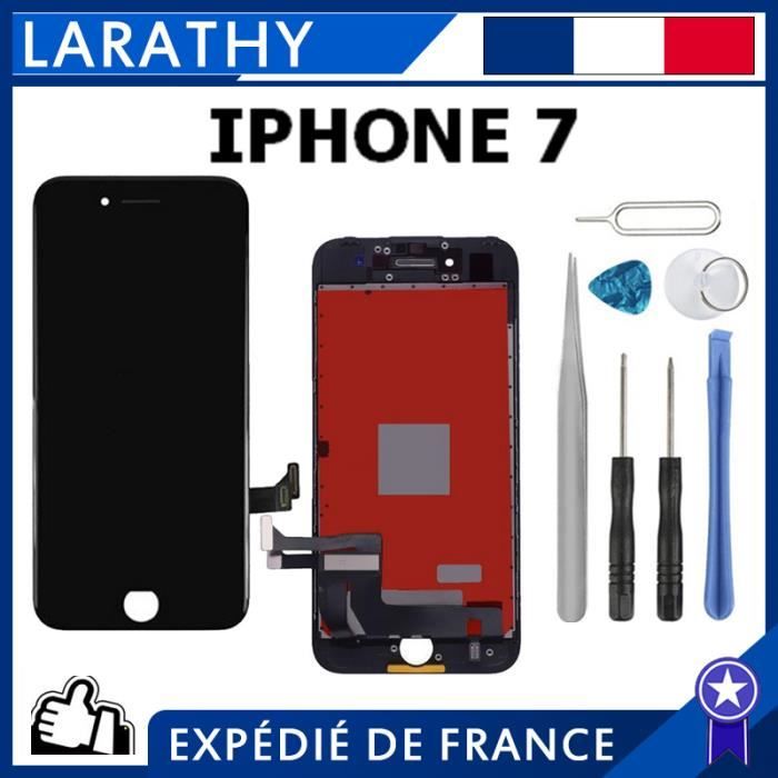 Écran LCD Pour IPhone 7 – Noir – Avec Vitre Tactile – Sur Châssis – Montage Facile Sans Outils