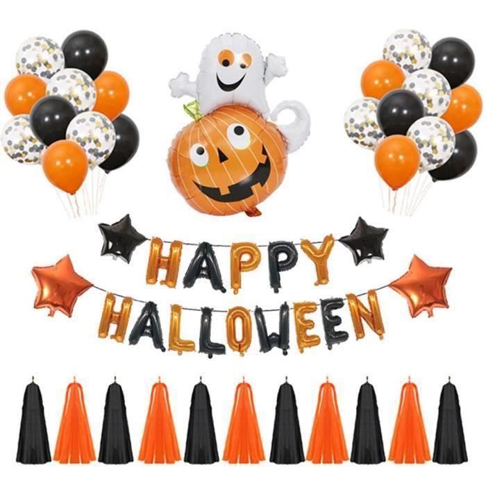 Mogoi Halloween Decoration Jeu De Ballon En Aluminium Pour Chambre Ktv Bar  Magasins Citrouille Chat Style 4 - Cdiscount Maison