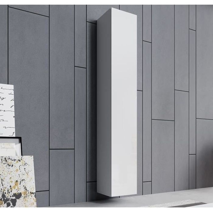 armoire murale - aitana o2 - blanc - porte(s) - contemporain - design