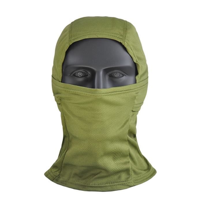Cagoule Ninja QMFIVE – Camouflage, Respirante, Unisexe, Pour Airsoft, Paintball, Rando, Chasse (tour De Tête < 60 Cm)