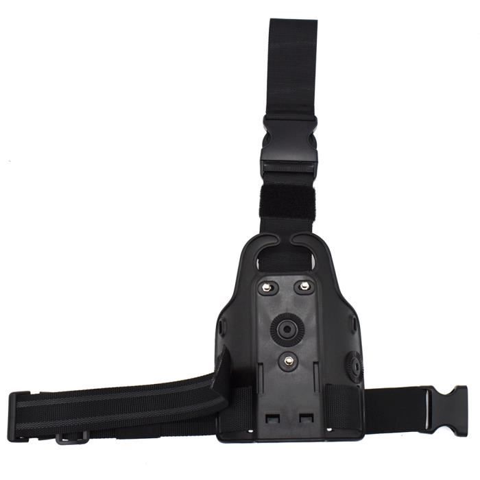 Étui Tactique Universel IPSC/USPSA - Droitier - Polymère Noir - Pour Glock, M&P, HK, Sig