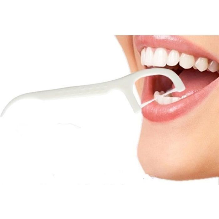 75 Bâtonnets Fil Dentaire cure-dent 2-en-1 soins en plastique - Cdiscount  Au quotidien