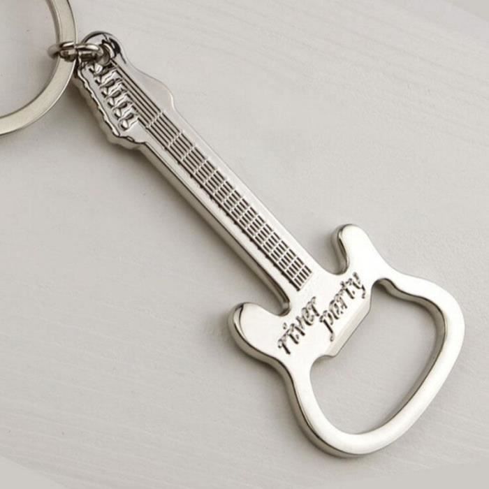 Porte-clés Guitare En Cristal Et Zinc Rhodié – Bluelans – Neuf Sans étiquette