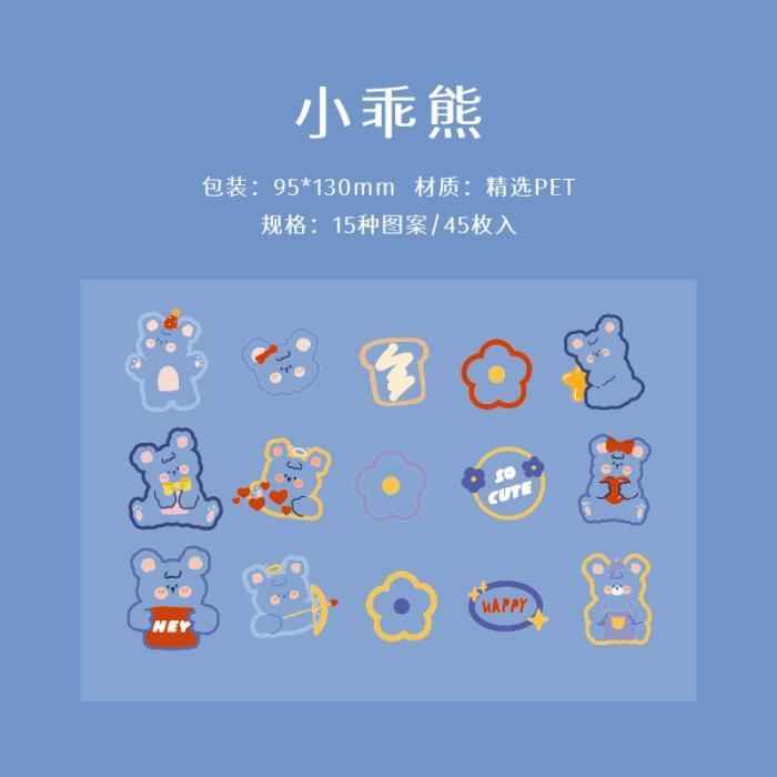 300 Stickers Kawaii Comzantor - Autocollants Scrapbooking Imperméables, Gommettes Mignonnes Pour Valise, Ordinateur, Journaling Et Enfants