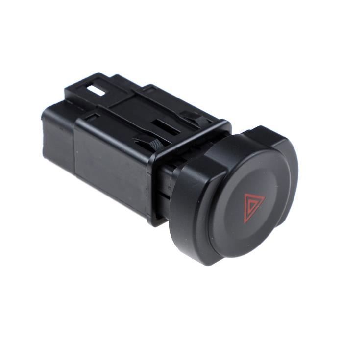 Bouton Warning Trafic Renault - Interrupteur Feux Détresse 4 Broches | Pièce Auto Compatible Espace/Laguna
