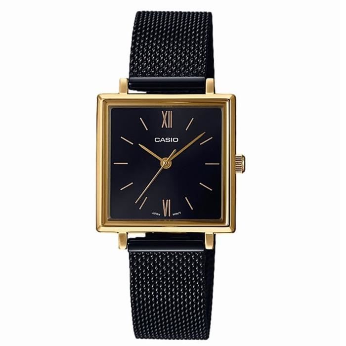 Montre femme clearance dorée fond noir