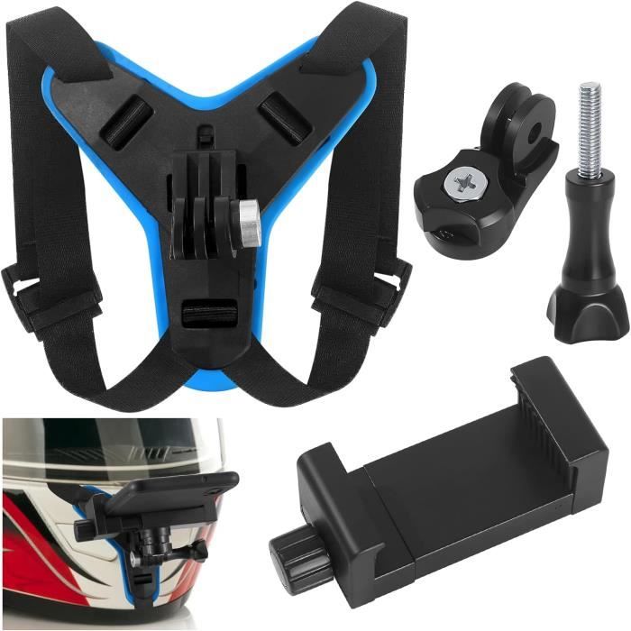 Support De Montage Mentonnière Pour Casque Moto - Accessoire Pour Caméra D'Action GoPro Hero