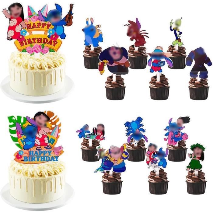 19 Pièces Décoration Gâteau Pixel - Topper Anniversaire Thème Jeu Vidéo, Déco Cupcakes Et Desserts - 7