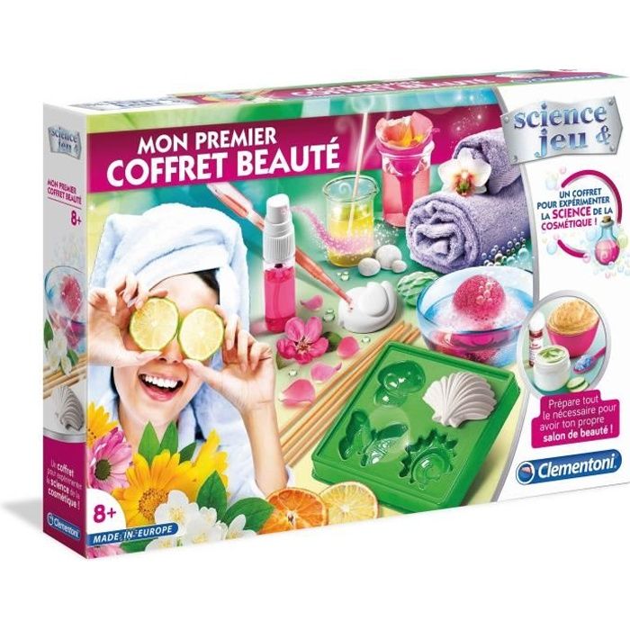 Coffret Beauté DIY - Clementoni - Savons en forme de coquillages, papillons et soleils - Enfant 8 an