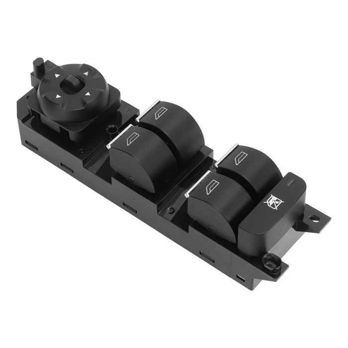 Kit De 4 Boutons Interrupteurs Universels Pour Lève-vitre électrique - Fonction Bascule - Noir - 12V/20A