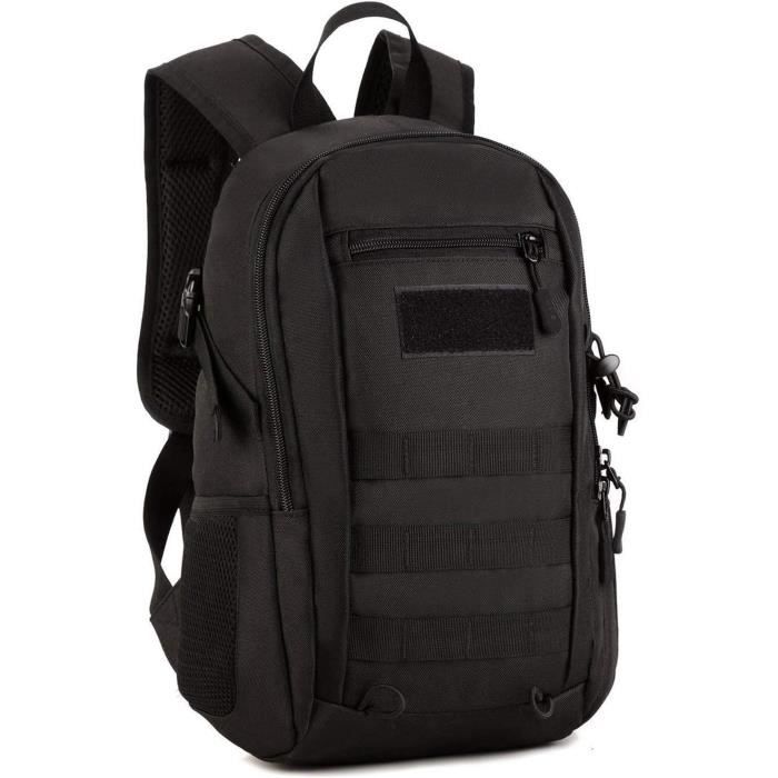 Sac à Dos Tactique 20L Militaire Molle Assault - Noir, Sans Marque