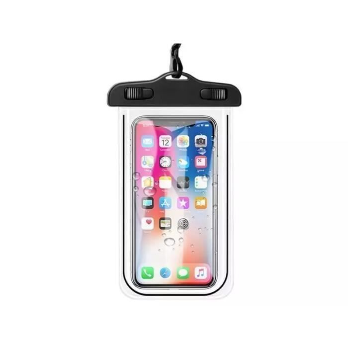 Pack-2 Housse Etui Pochette Etanche pour iPhone 11 Pro Max XS X XR 8 Plus 7  Plus 6s Plus - Pochette Waterproof Etanche