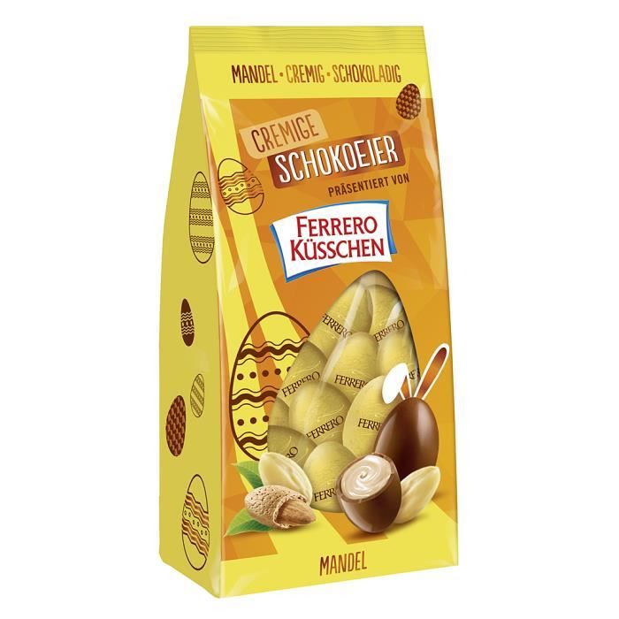 Ferrero Küsschen Oeufs au chocolat crémeux amande Pâques 100g - Cdiscount  Au quotidien