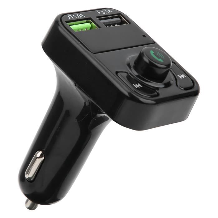 Avantree Roadtrip - Ensemble haut-parleur Bluetooth pour voiture et émetteur FM sans fil 2-en-1 pour diffuser l'audio du téléphone portable vers le haut-parleur de voiture avec haut-parleurs mains