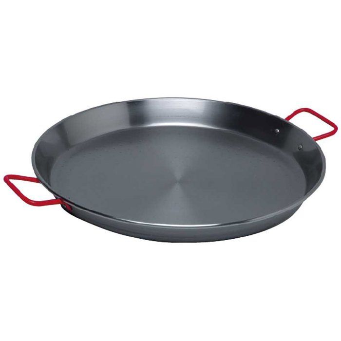 Plat à paella - GARCIMA - Acier poli - Ø 34 cm - 6 parts