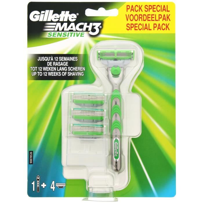 lames rasoir gillette mach 3 sensitive