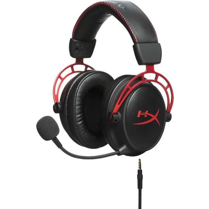 Casque micro HYPERX Cloud Alpha - Câble tressé amovible Multi compatibilité Réducteur de bruit