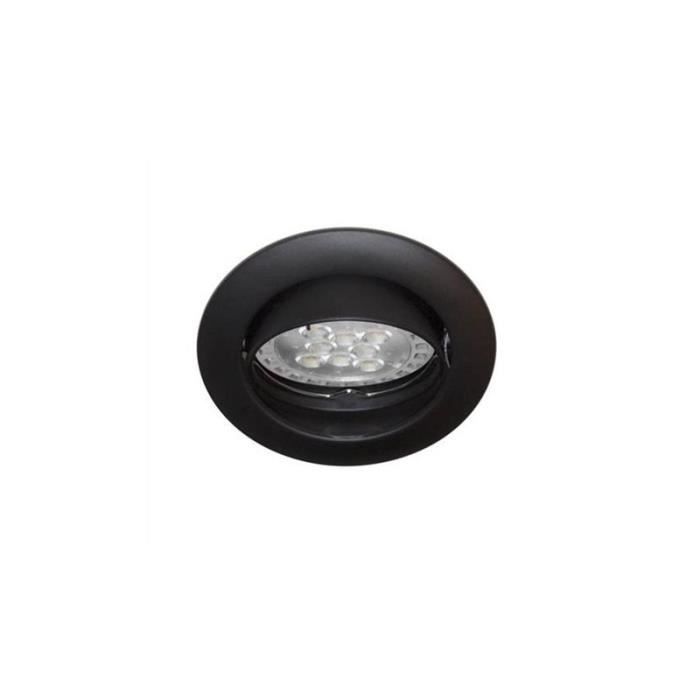 Spot orientable Noir GU10 max 50W - INDIGO - KSA101205 - Encastrable - Intérieur - LED Spot orientable Noir GU10 max 50W - INDIGO - KSA101205 - Encastrable - Intérieur - LED