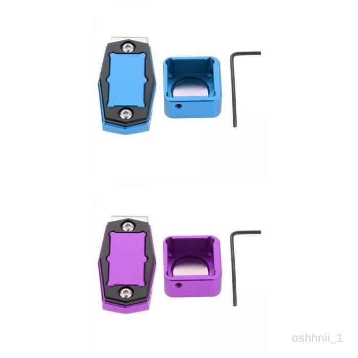 Support Magnétique Pour Craie De Billard – Alliage D'aluminium, Clip Ceinture, Bleu, Pour Accès Rapide