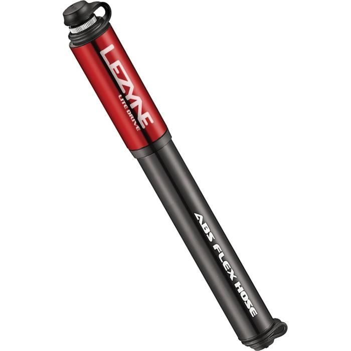 Pompe à vélo LEZYNE Lite Drive - Rouge/noir - Mini-pompe - 11 bar